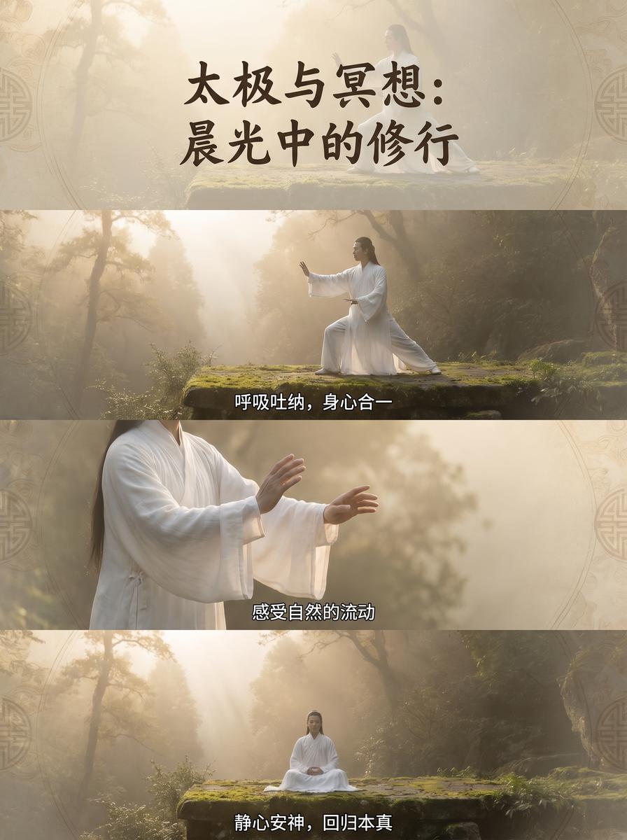 17C 太极晨练视频演示：晨光中的东方身心修行 - www.rutnlss.cn